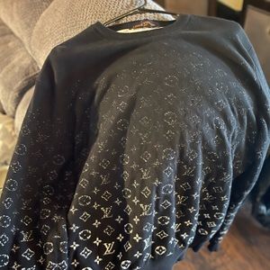 Mens Louis Vuitton gradient monogram sweater